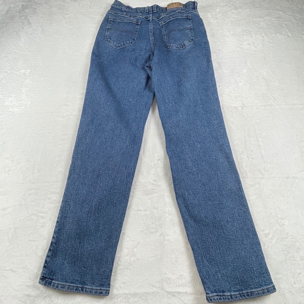 Riders by Lee Womens High Waisted Straight Leg Jeans Blue Medium Wash Size 12M - Picture 8 of 10